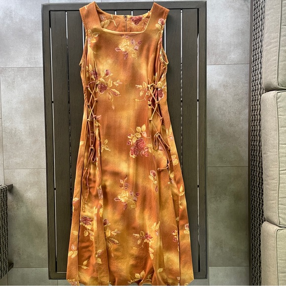 Dresses & Skirts - VINTAGE Y2K INDIE FLORAL MIDI MAXI DRESS!!
